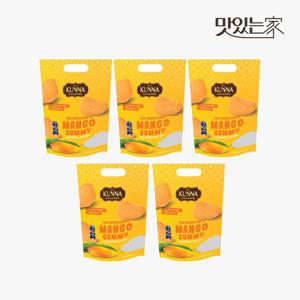 태국 쿤나 마하차녹 망고퓨레 68% 프리미엄 망고젤리 300g x 5개