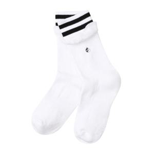 [핑골프] 여성 참장식 배색 중목 양말 121E3SC054