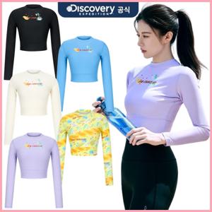 디스커버리 여성 프레시벤트 핫썸머 크롭 래쉬가드 DWSW91043