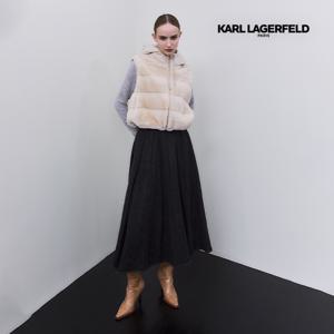 칼라거펠트 25FW 핀턱 데님 스커트