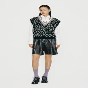 [정가328000]전판 호피JQD 니트 베스트 LFWAW24360