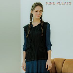 [FINE PLEATS] 피네 플리츠 포켓 포인트 베스트 블랙