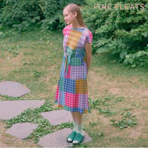 [FINE PLEATS] 피네 플리츠 체크 벨트 원피스 멀티 체크