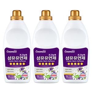 초고농축 섬유유연제 화이트티 릴리 1L x3개