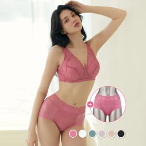 [최초가 89,900원] [1세트+팬티추가1종]  ABCDE빅컵 프리미엄 에어글램 브라팬티 3종세트 컬러택일