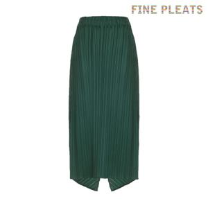 [FINE PLEATS] 피네 플리츠 피쉬테일 스커트 딥 그린