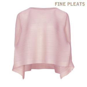 [FINE PLEATS] 피네 플리츠 긴팔 날개 탑 핑크