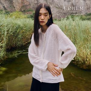 [25 NEW] 에르헴 25FW 캐시미어100 자카드 니트 블라우스 2