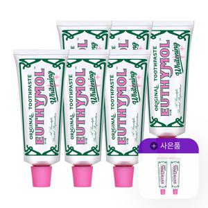 [내일도착] 유시몰 화이트닝 미백 치약 6입 + 미니치약 40g 2개