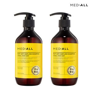 메디올 두피 청정 탈모 비듬 완화 약산성 샴푸 300ml 우디허발향 x2개
