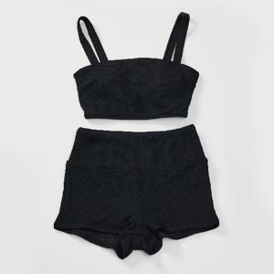 빌라봉 여성 와플 서프 비키니 수영복 WF11BK063BLK