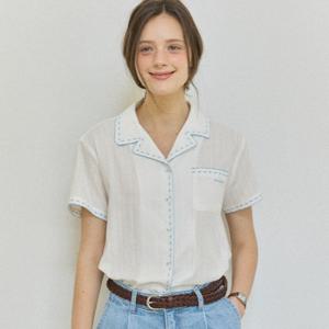 [아워호프] Delion Embroidery Blouse - White [H25SM2-BL05-WHI]