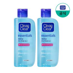 클린앤클리어 에센셜 오일컨트롤 토너 100ml x2