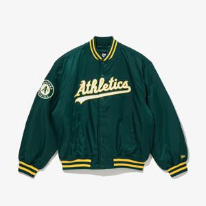 뉴에라 공용 MLB 오클랜드 애슬레틱스 스타디움 재킷 포레스트 14397904-NW