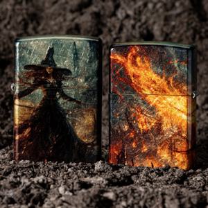 ZIPPO 지포 라이터 46275 Fire Mage Design ZPN3MA072