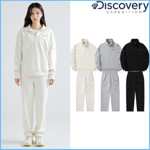 디스커버리 여성 트레이닝 반집업 일자팬츠 세트 DXTR2A041,DWTP2B041