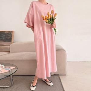[브리치] 프롬하트 /  프롬하트  프릴소매 박시원피스