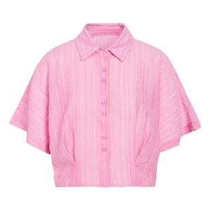 핀턱 맞주름 세미크롭 블라우스 GR8N0BL301