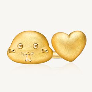 큐트 뱀 돌반지 24K 순금 3.75g