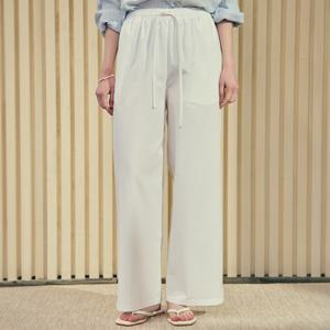 Comfort Cotton Banding Pants - Off White