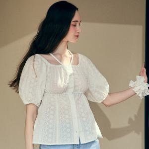 Two Way Ribbon Tie Off-Shoulder Blouse - White