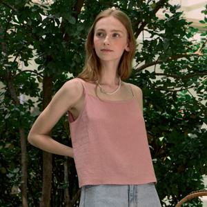 Linen Basic Sleeveless - Indi Pink