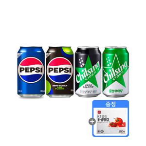 펩시콜라 제로 355ml 12캔+칠성사이다 제로 355ml12캔+위생장갑