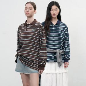 루즈핏 스트라이프 럭비티셔츠 3COL/WBE3L01505