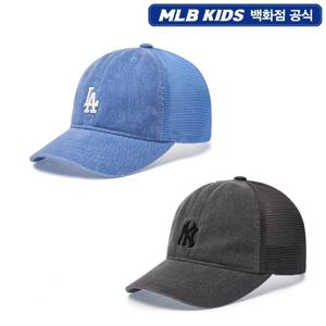MLB키즈 빈티지 워싱 원로고 메쉬캡 7ACPVT253
