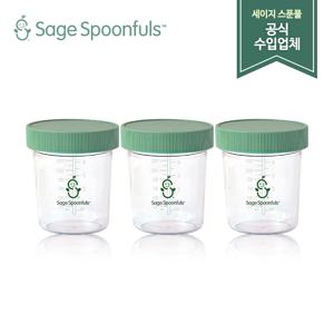 [세이지스푼풀]NEW 유리 180ml 3P/이유식기/이유식준비물/이유식용기/이유식식기