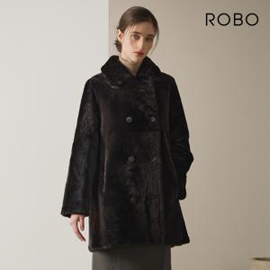 로보 스페인 라도마社 리버시블 더블 카라 무스탕