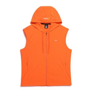 N242MRG540 남성 민소매 후드 집업 래쉬가드 L ORANGE