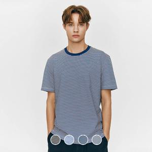 025523 라운드넥 핀스트라이프 반팔티