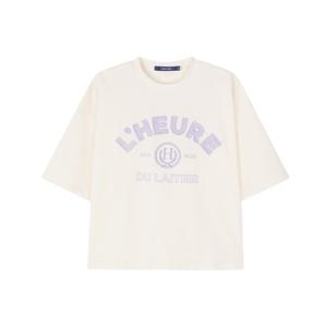 [롯데백화점][클라이드]여성 LHEURE 래터링 반팔티셔츠 FPBTS712F