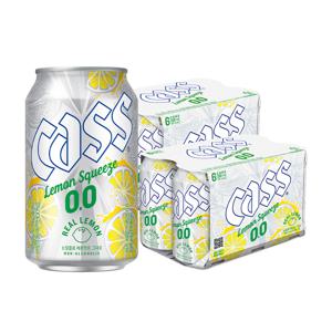 공식판매처 카스 레몬 제로 330ml X 12캔 + 카스레몬 전용잔 1개 무알콜 맥주 맛