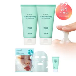 어성초 히알루론 수딩 클렌징 폼 150ml x2 [사은]어성초수딩겔마스크1매+어성초수딩크림20ml