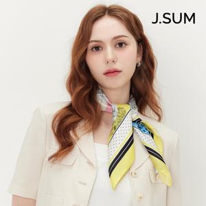 [최초가 59,000원]제이썸 팰리스 실크 미니 정사각 스카프 SJ521S304