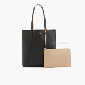 NF4282A55G 안나 자석잠금 세로형 쇼퍼백- A91블랙 JS