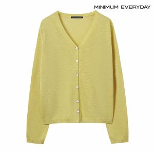 정상가:69,000원 ㅣ [미니멈 에브리데이]자개 버튼 브이넥 긴팔 가디건 (EB2CK015D)