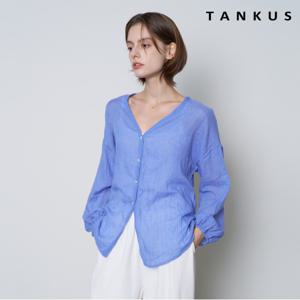 정상가:59,000원 ㅣ 데일리 브이넥 버튼 긴팔 블라우스 (TX3BL013L0)
