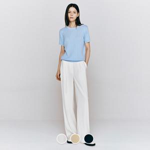 415544 여 와이드 백밴딩 슬랙스