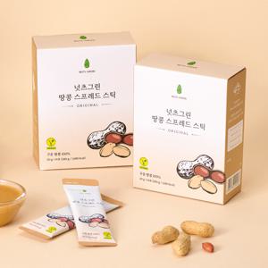 넛츠그린 땅콩버터 스틱 100% 피넛 무가당 무설탕 스프레드 짜먹는 땅콩 잼