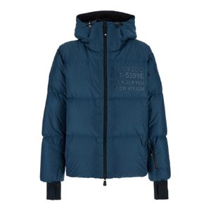 MONCLER GRENOBLE 'Mazod' Blue Down Jacket with Logo Detail at the Front in Polyester Man 1A000545399