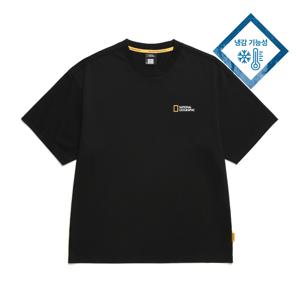 N255UTS909 세미오버핏 수피마 반팔 티셔츠 CARBON BLACK