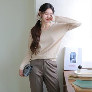 [최초가 109,900원]캐시미어100 바네사 홀가먼트 니트 풀오버
