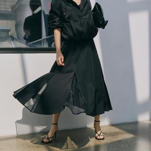 바니스뉴욕 25FW 사만다 시스루 슬릿 스커트