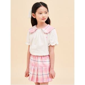 BEANPOLE KIDS 헤릿 체크 치마 바지  핑크(BI4227G01X)