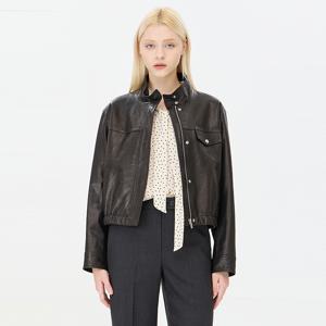 [본사] 하이넥 가죽 자켓_SALE70441BK