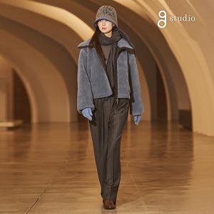 지스튜디오 25FW 소모사 캐시미어울100 와이드팬츠