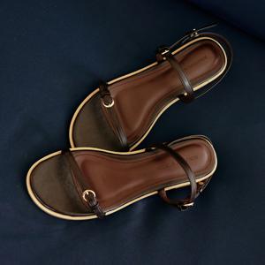 [리퍼브][정상가 114,000원] 5Colors_핸드메이드 씬 스트랩 샌들 l KM374
